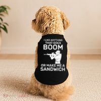 I Like Anything That Goes Boom Doggie Tank thumb 2