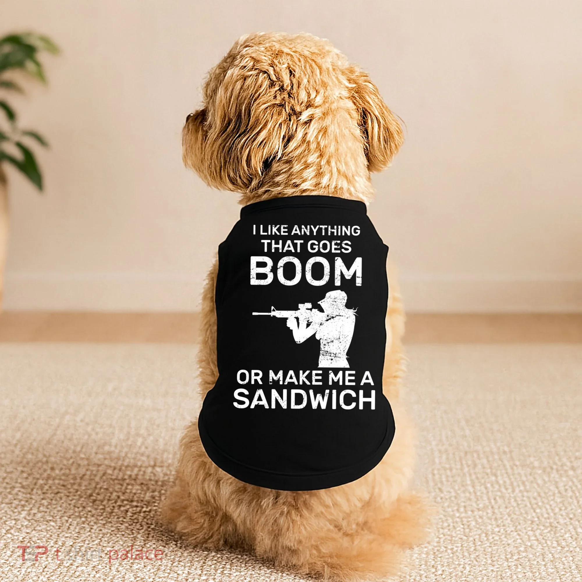 I Like Anything That Goes Boom Doggie Tank