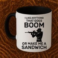 I Like Anything That Goes Boom Coffee Mug thumb 2