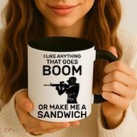I Like Anything That Goes Boom Coffee Mug thumb 3