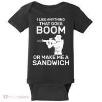 I Like Anything That Goes Boom Baby Bodysuit thumb 0