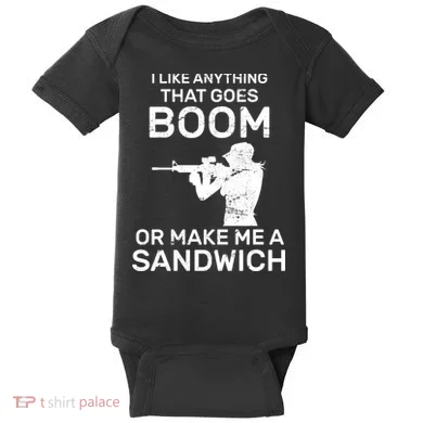 I Like Anything That Goes Boom Baby Bodysuit
