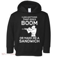 I Like Anything That Goes Boom Toddler Hoodie thumb 0