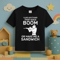 I Like Anything That Goes Boom Toddler T-Shirt thumb 3