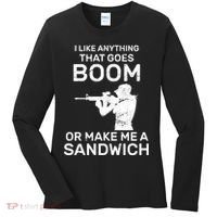 I Like Anything That Goes Boom Women's Long Sleeve Shirt thumb 0
