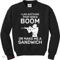 I Like Anything That Goes Boom Kids Sweatshirt thumb 0