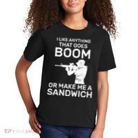I Like Anything That Goes Boom Kids T-Shirt thumb 2