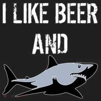 I Like Beer And Sharks Women's Sweatshirt thumb 2