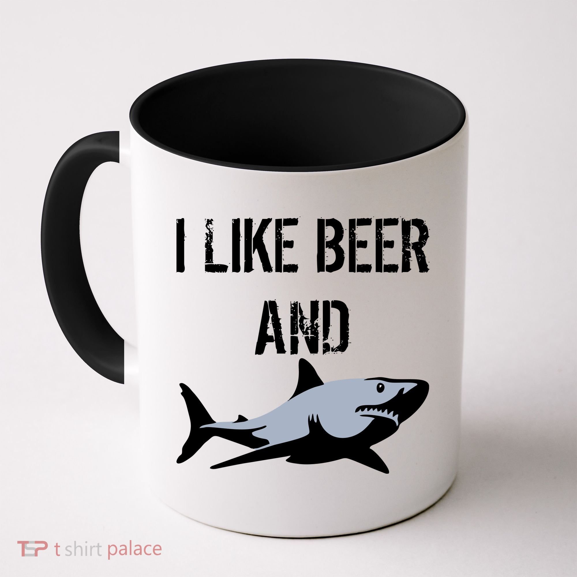 I Like Beer And Sharks Coffee Mug