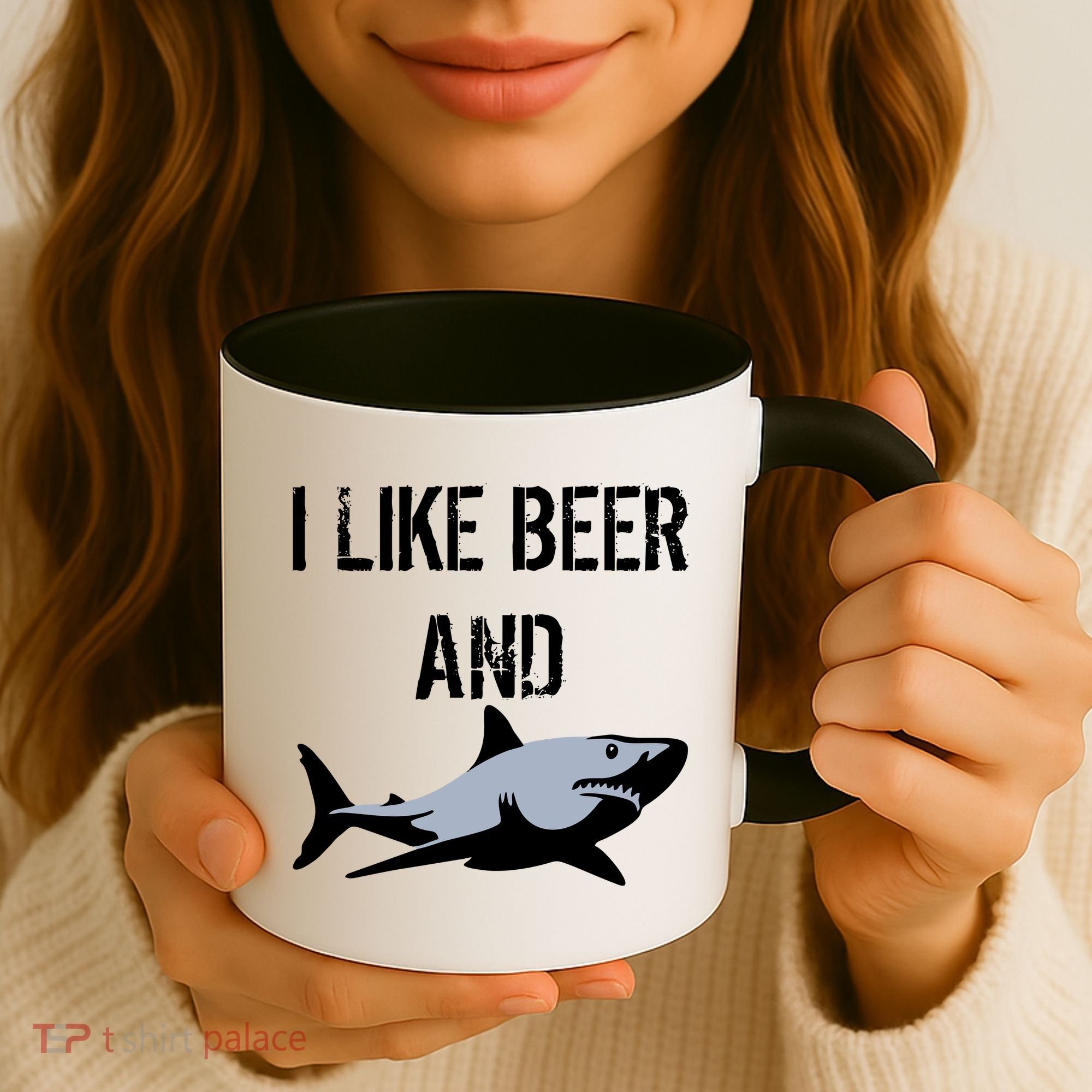 I Like Beer And Sharks Coffee Mug