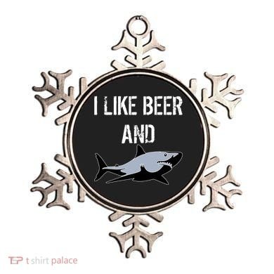 I Like Beer And Sharks Ornament