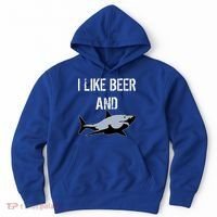 I Like Beer And Sharks Hoodie thumb 0