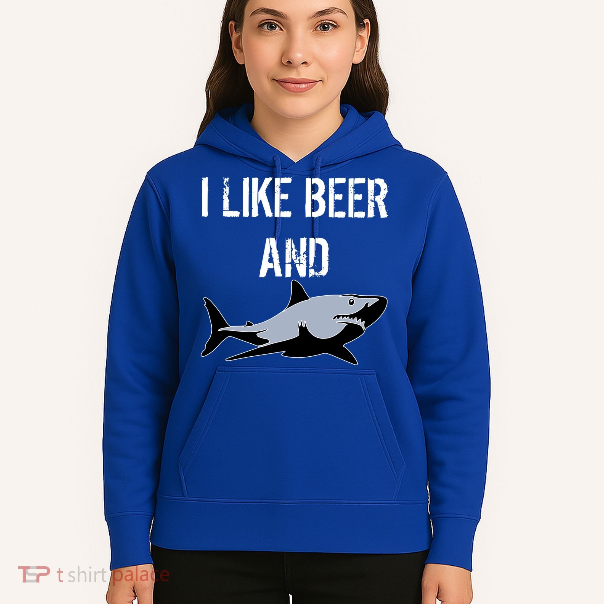 I Like Beer And Sharks Hoodie