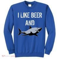 I Like Beer And Sharks Sweatshirt thumb 0