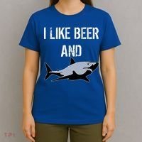 I Like Beer And Sharks T-Shirt thumb 4