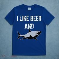 I Like Beer And Sharks T-Shirt thumb 5