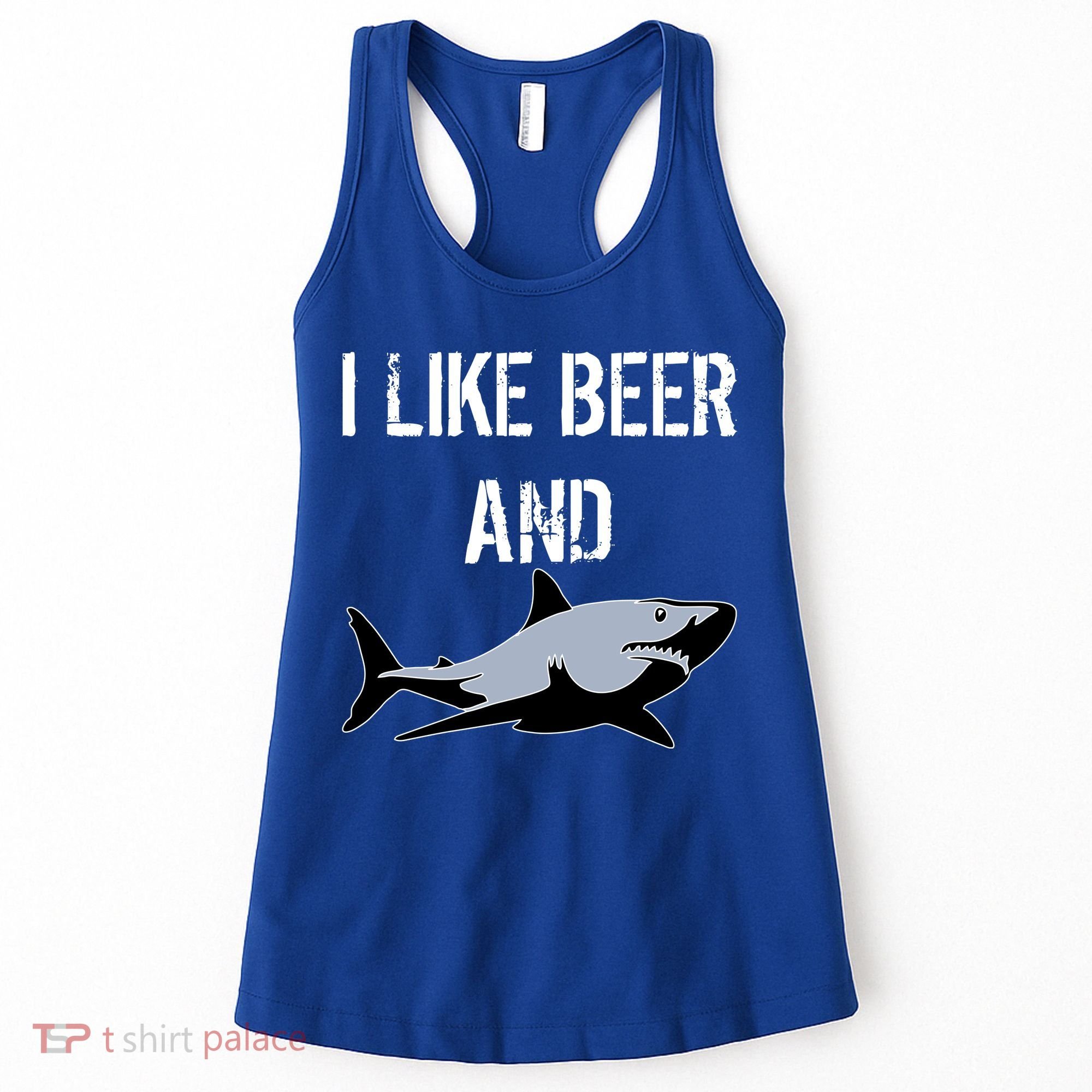 I Like Beer And Sharks Women's Tank Top