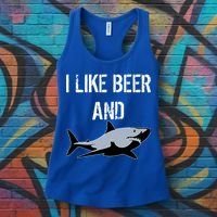 I Like Beer And Sharks Women's Tank Top thumb 3