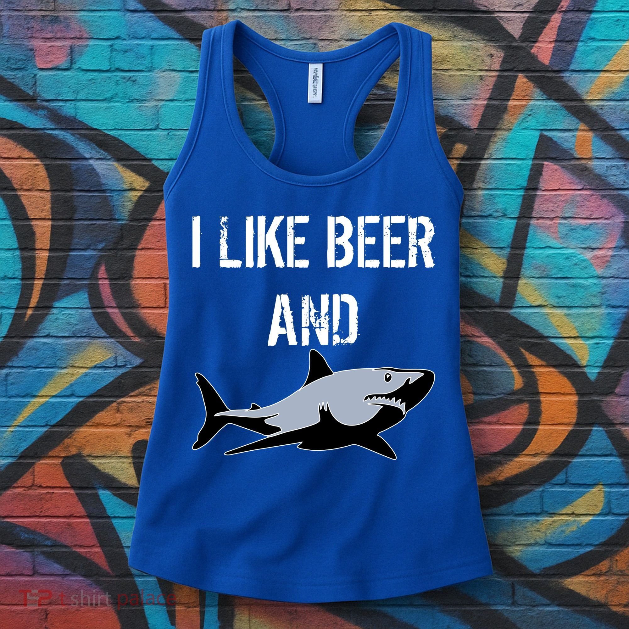 I Like Beer And Sharks Women's Tank Top