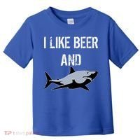 I Like Beer And Sharks Toddler T-Shirt thumb 0
