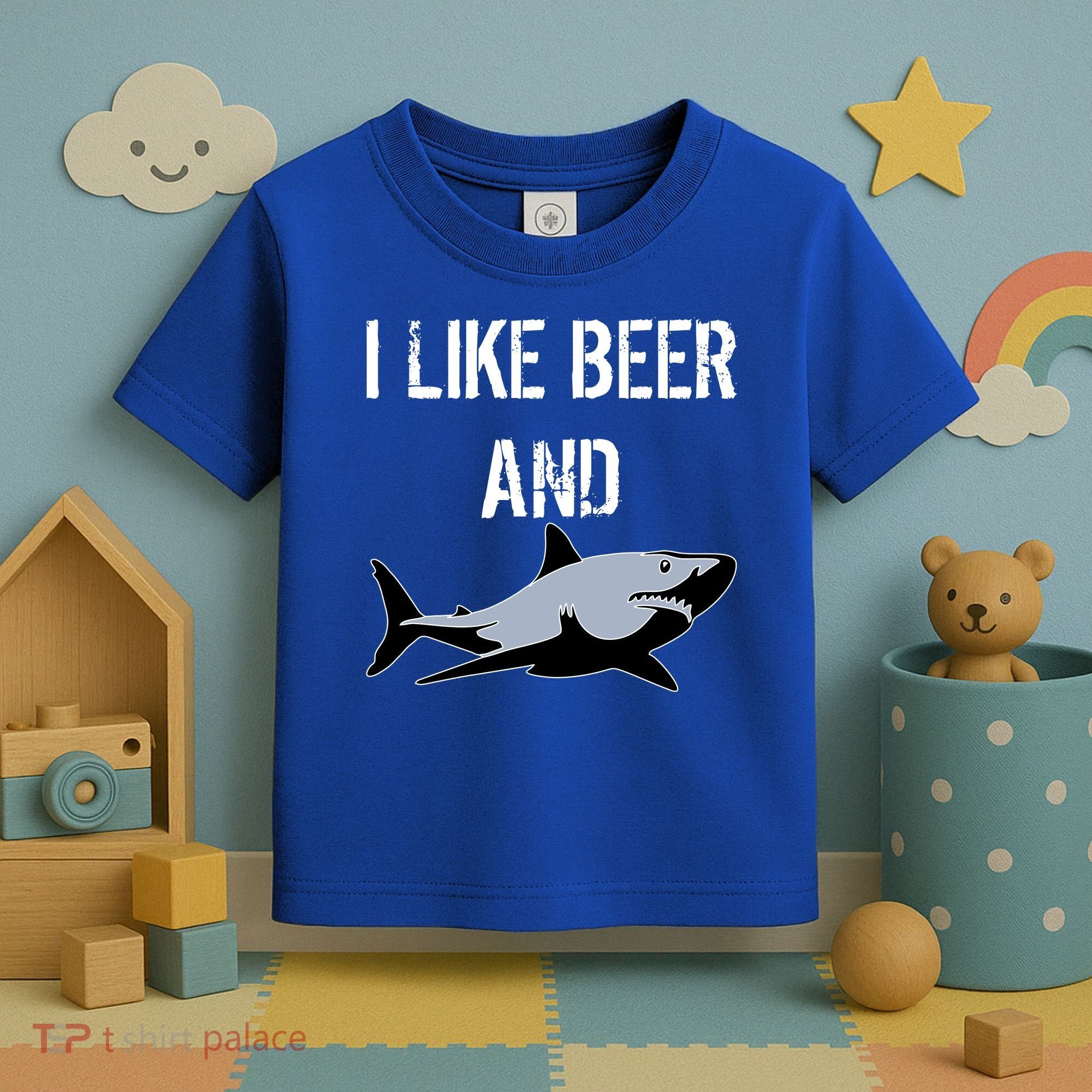 I Like Beer And Sharks Toddler T-Shirt