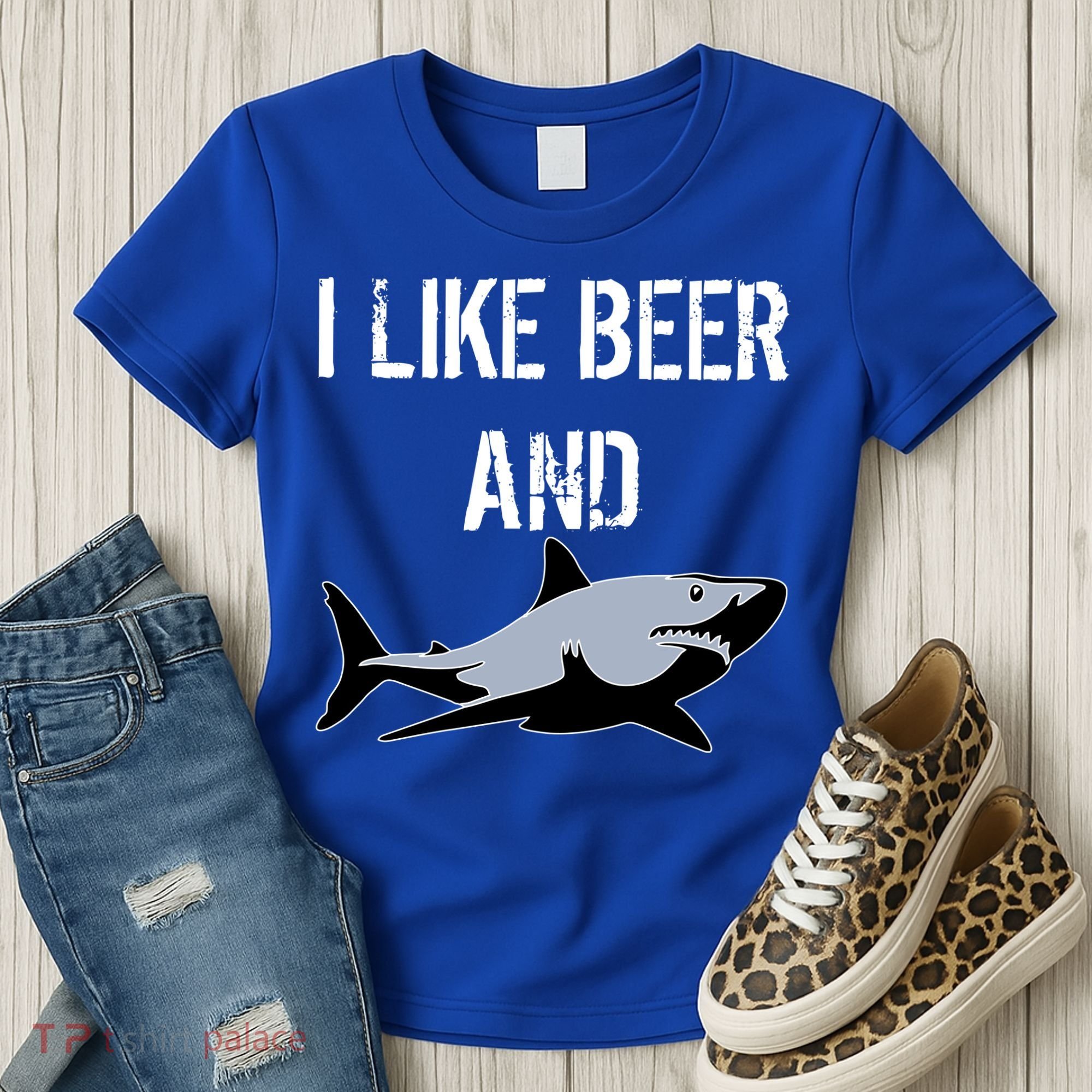 I Like Beer And Sharks Women's T-Shirt