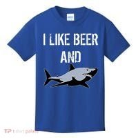 I Like Beer And Sharks Kids T-Shirt thumb 0