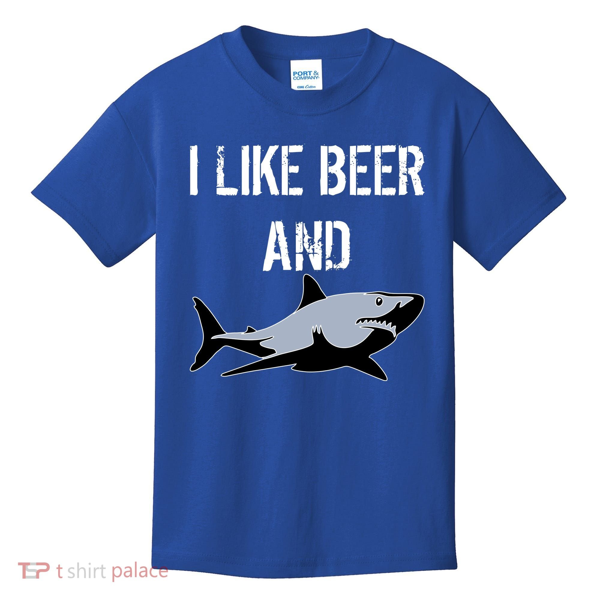 I Like Beer And Sharks Kids T-Shirt