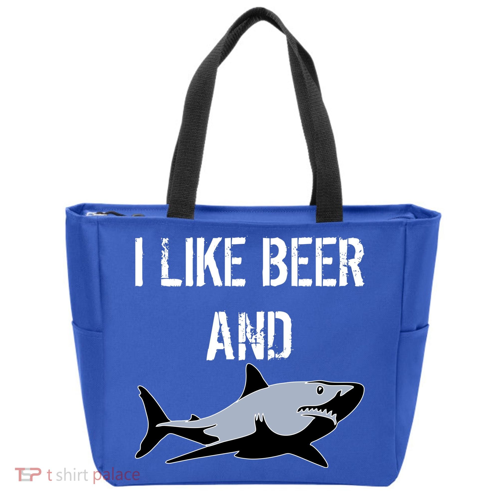 I Like Beer And Sharks Tote Bag