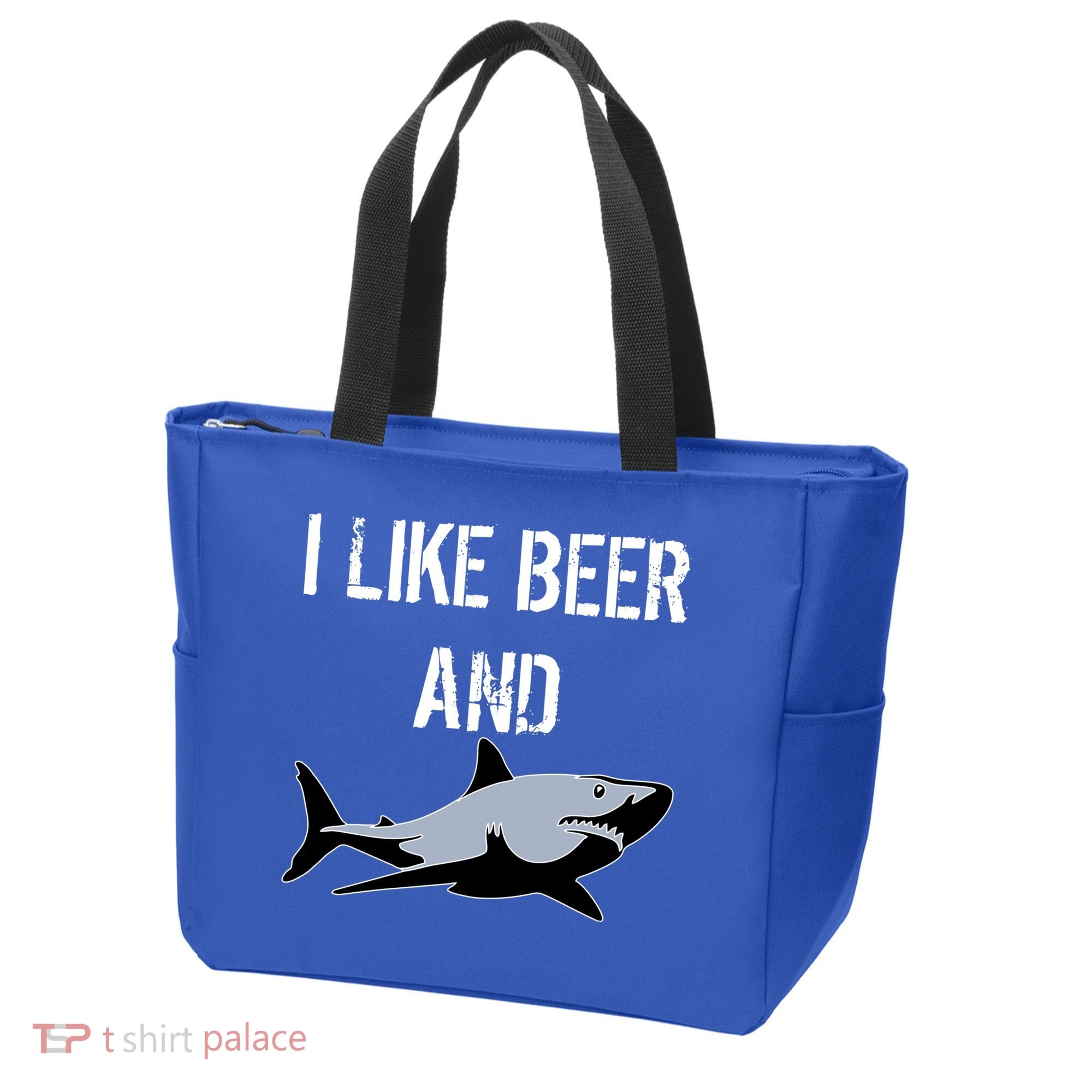 I Like Beer And Sharks Tote Bag