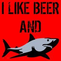 I Like Beer And Sharks Santa Hat thumb 1