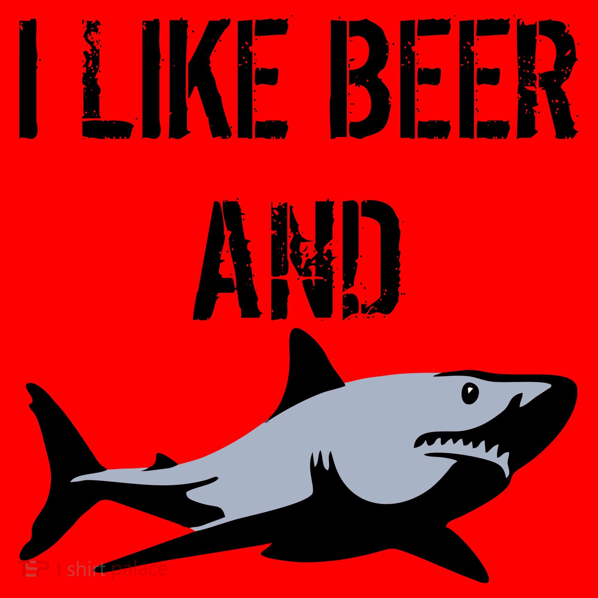 I Like Beer And Sharks Santa Hat