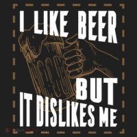 I Like Beer But It Dislikes Me Women's Sweatshirt thumb 2