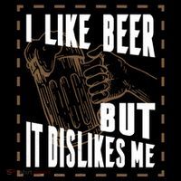 I Like Beer But It Dislikes Me Toddler Hoodie thumb 2