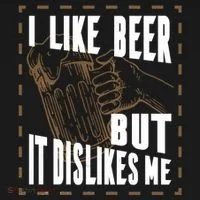 I Like Beer But It Dislikes Me Toddler Hoodie thumb 2