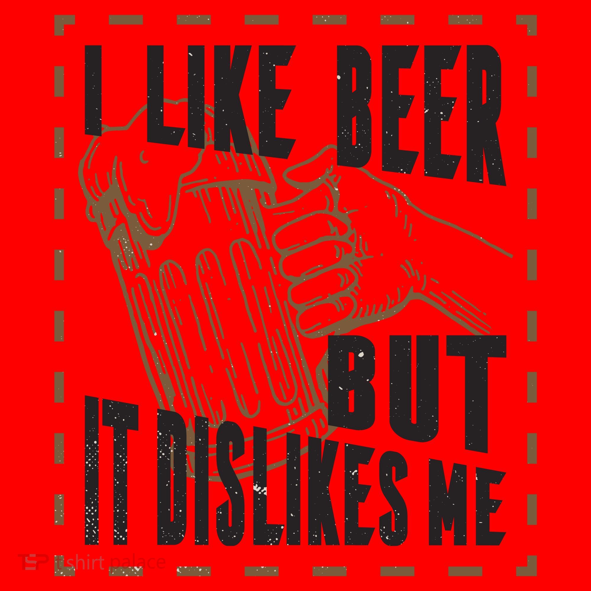 I Like Beer But It Dislikes Me Santa Hat