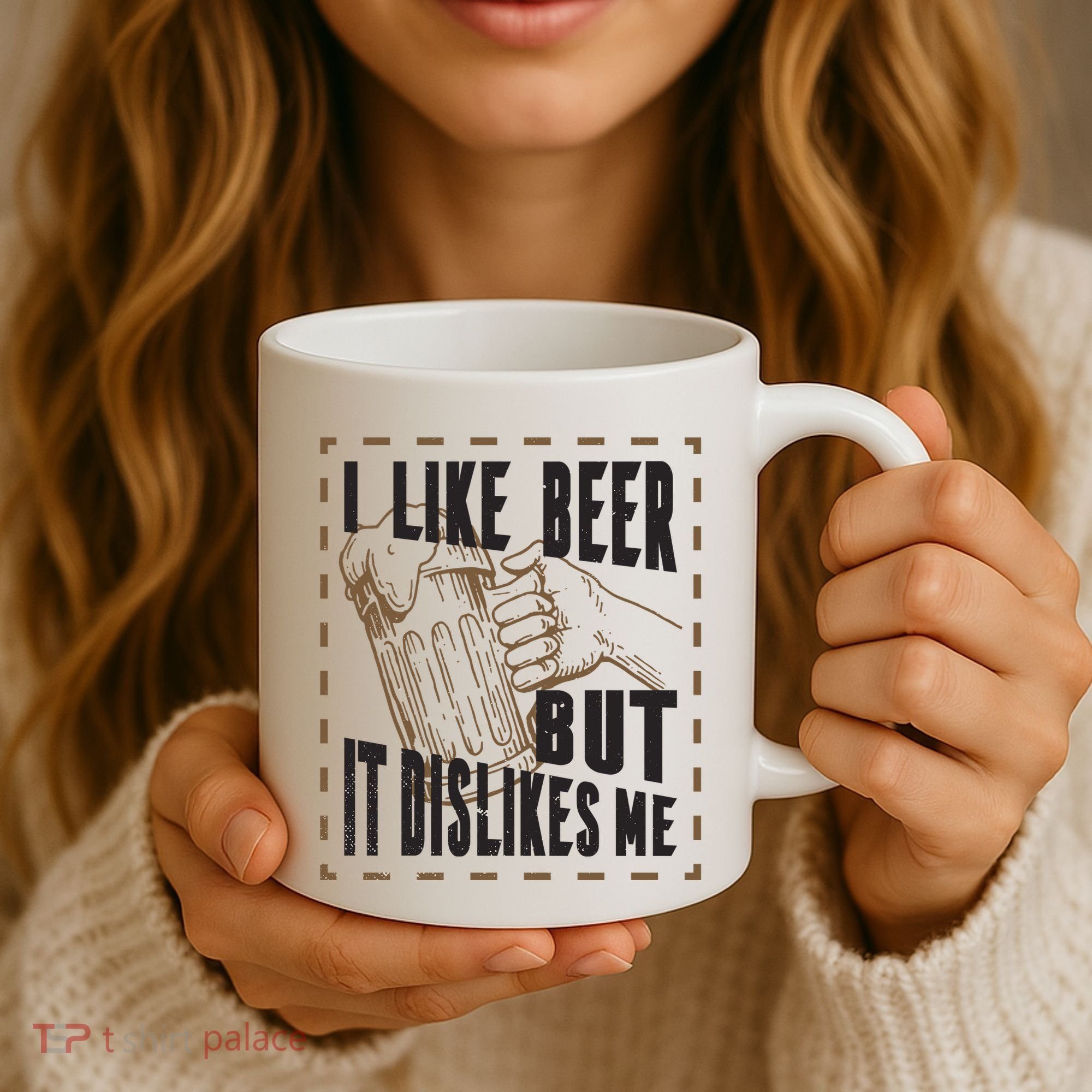 I Like Beer But It Dislikes Me Coffee Mug