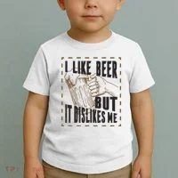 I Like Beer But It Dislikes Me Toddler T-Shirt thumb 2