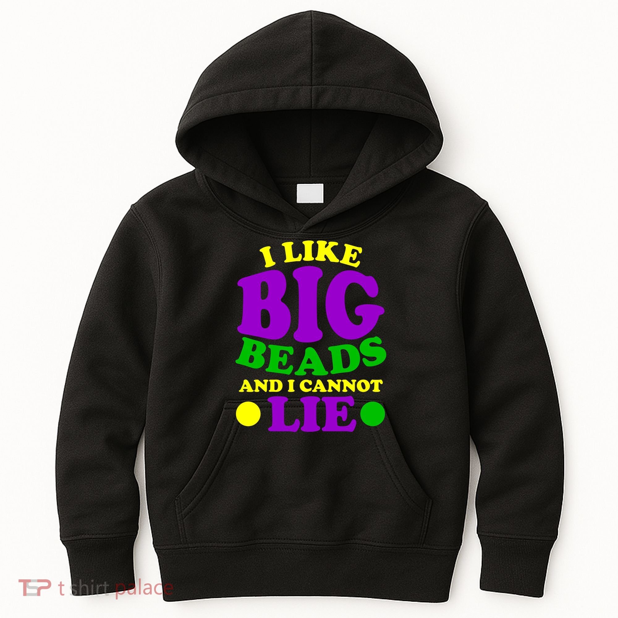 I Like Big Beads and I Cannot Lie Mardi Gras Kids Hoodie