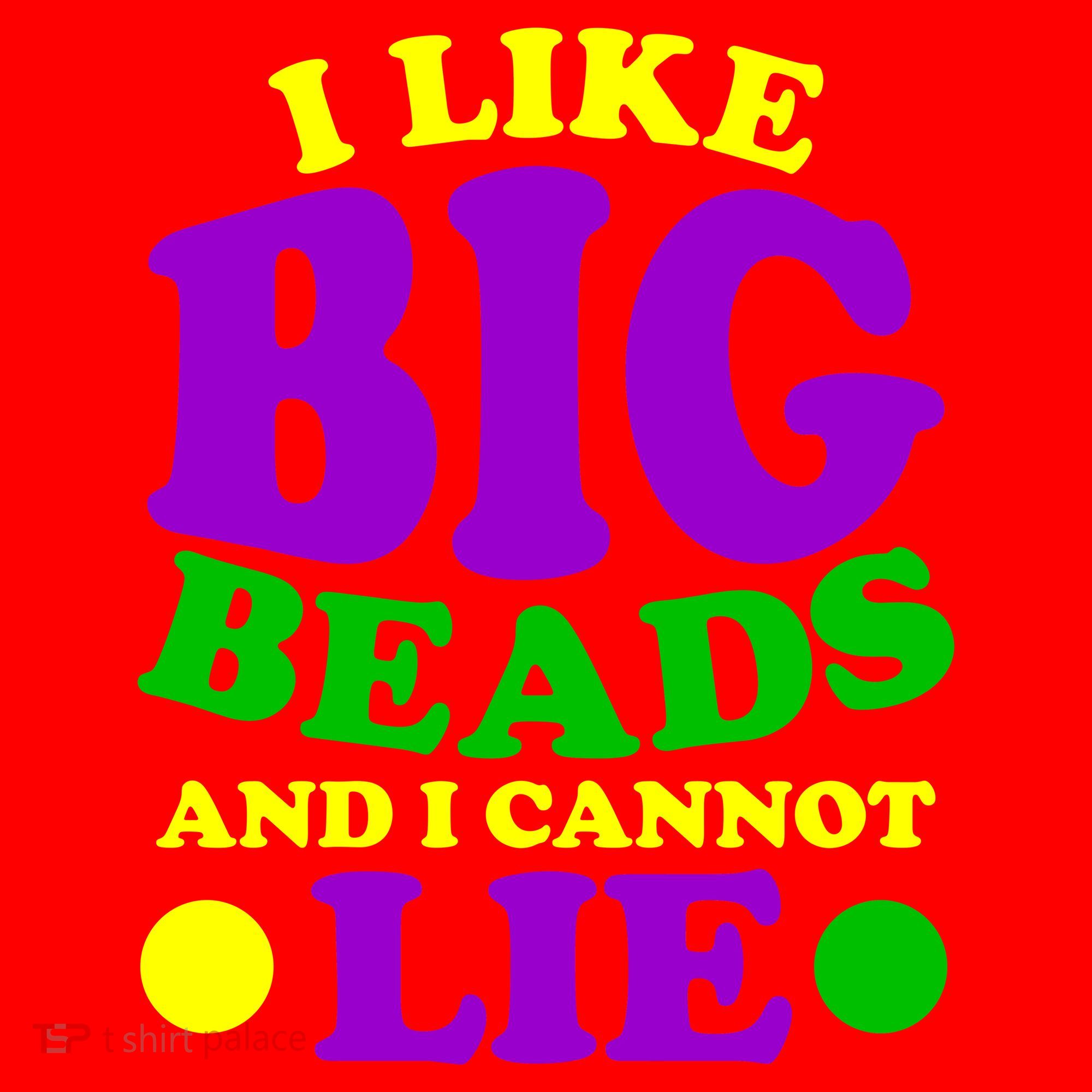 I Like Big Beads and I Cannot Lie Mardi Gras Santa Hat