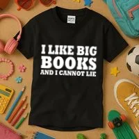 I Like Big Books And I Cannot Lie Kids T-Shirt thumb 3