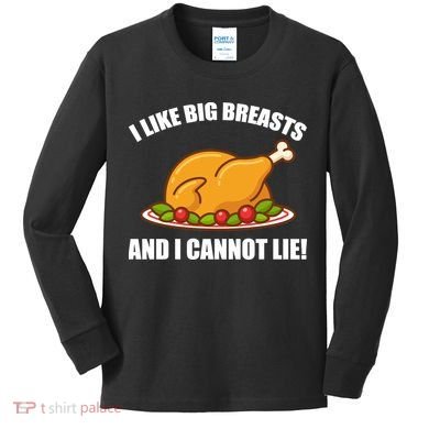 I like Big Breasts And I Cannot Lie Kids Long Sleeve Shirt
