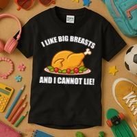 I like Big Breasts And I Cannot Lie Kids T-Shirt thumb 3
