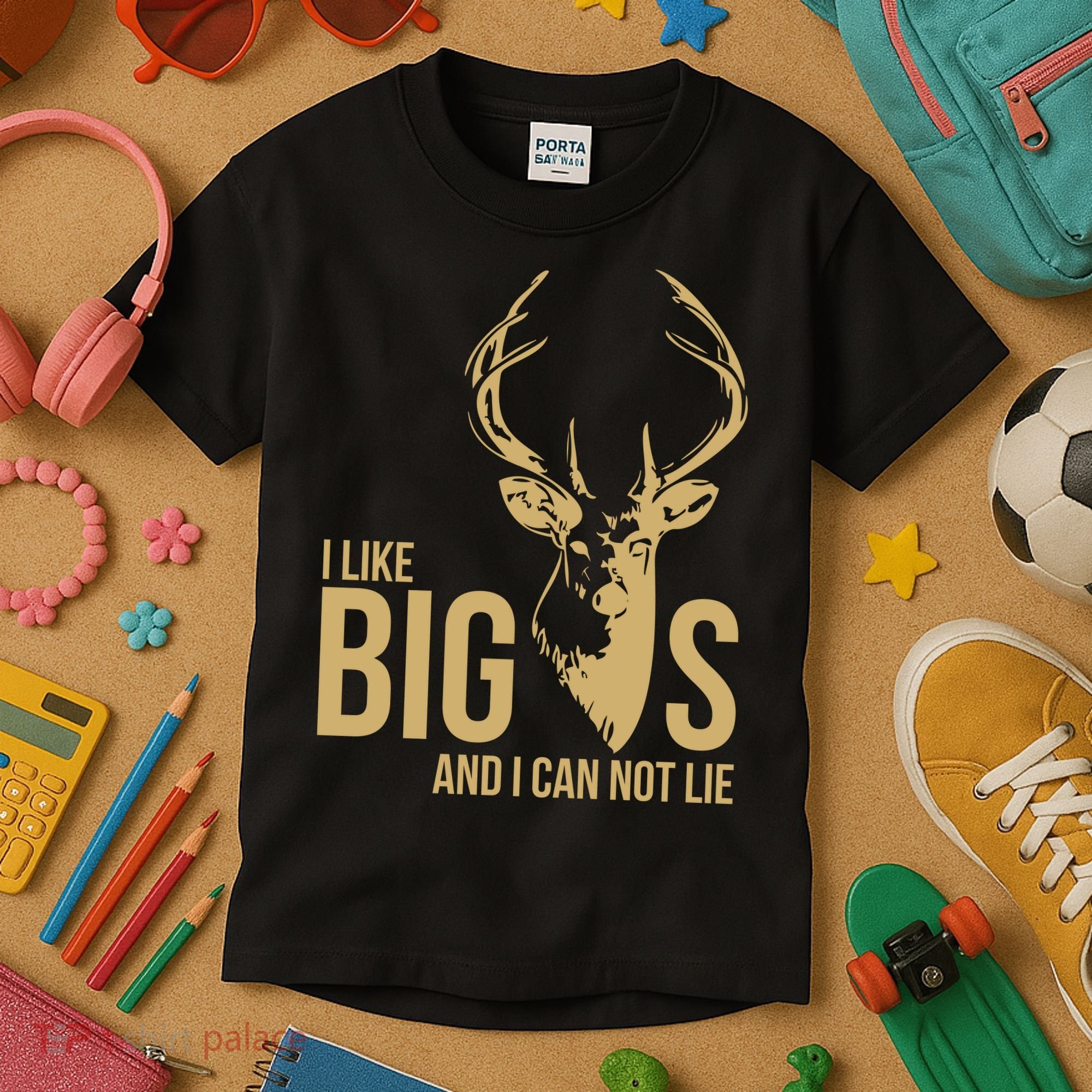I Like Big Bucks and I Cannot Lie Kids T-Shirt