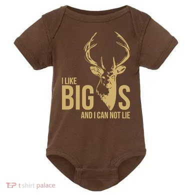 I Like Big Bucks and I Cannot Lie Baby Bodysuit