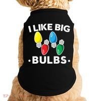 I Like Big Bulbs Funny Christmas Lights Doggie Tank thumb 0