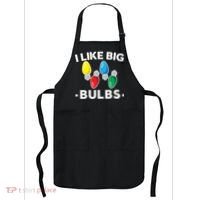 I Like Big Bulbs Funny Christmas Lights Apron thumb 0