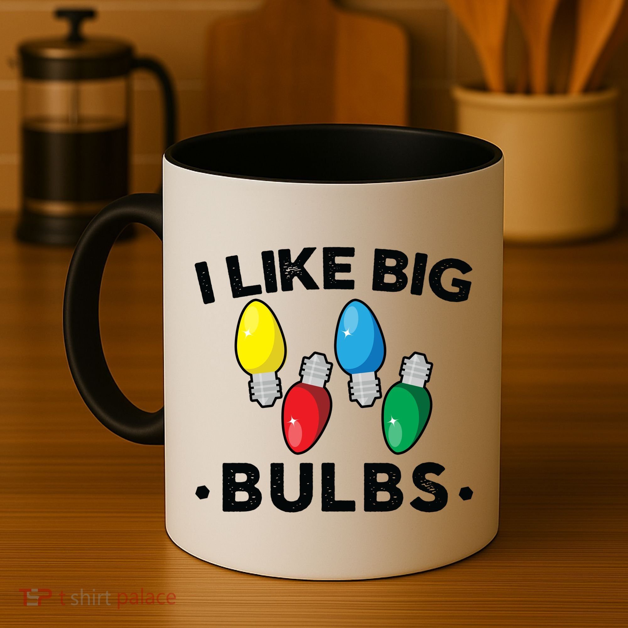 I Like Big Bulbs Funny Christmas Lights Coffee Mug