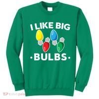 I Like Big Bulbs Funny Christmas Lights Sweatshirt thumb 0