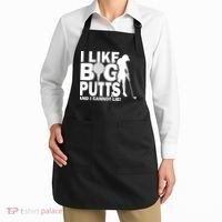 I Like Big Putts And I Cannot Lie Golf Apron thumb 2